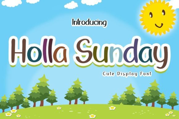 Holla Sunday Font Poster 1