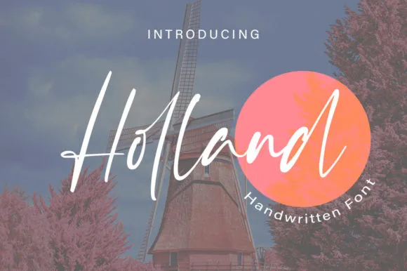 Holland Font Poster 1