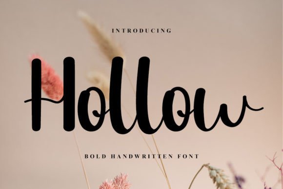 Hollow Font Poster 1