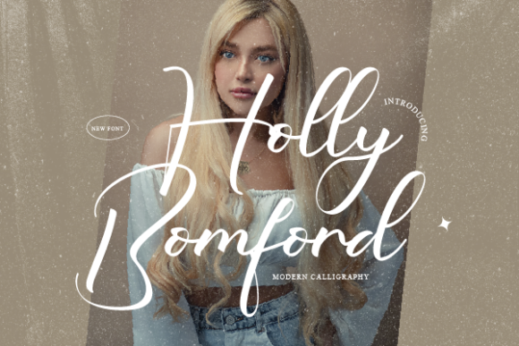Holly Bomford Font Poster 1