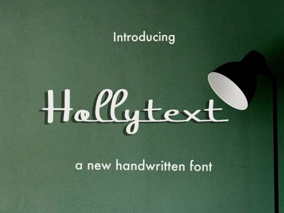 Hollytext Font Poster 1