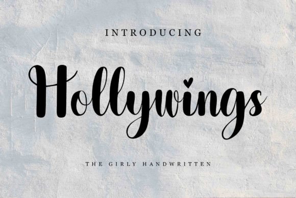 Hollywings Font Poster 1