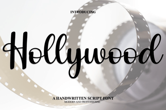Hollywood Font Poster 1