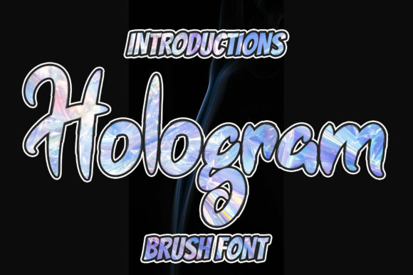 Hologram Font Poster 1