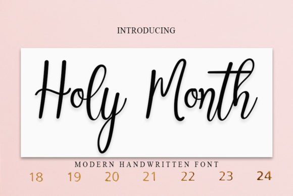 Holy Month Font Poster 1