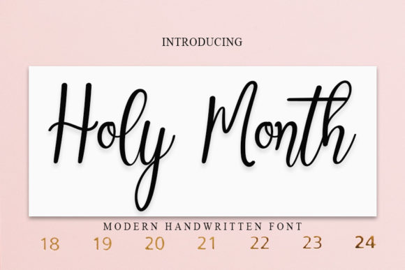 Holy Month Font