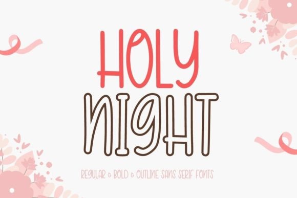 Holy Night Font Poster 1