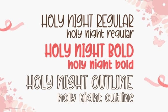 Holy Night Font Poster 2