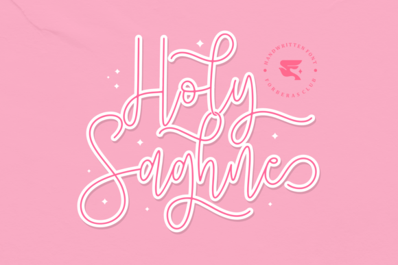 Holy Saghne Font Poster 1