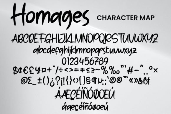 Homages Font Poster 6