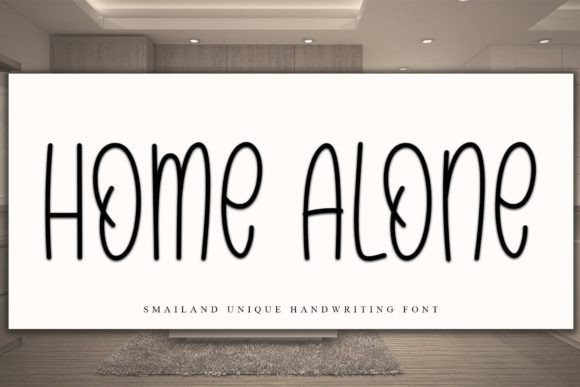 Home Alone Font Poster 1