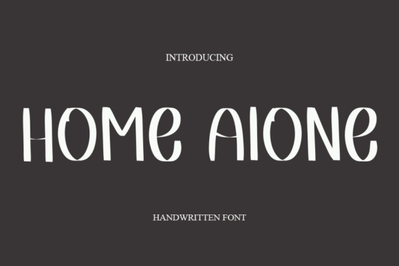 Home Alone Font Poster 1
