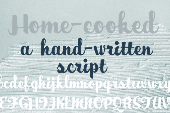 Home-cooked Font Poster 1