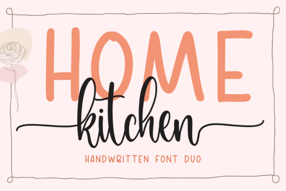 Home Kitchen Font Poster 1