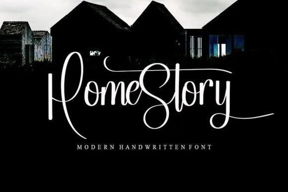 Home Story Font Home Story Font Poster 1