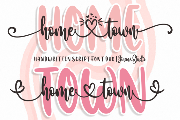 Home Town Duo Font Poster 1