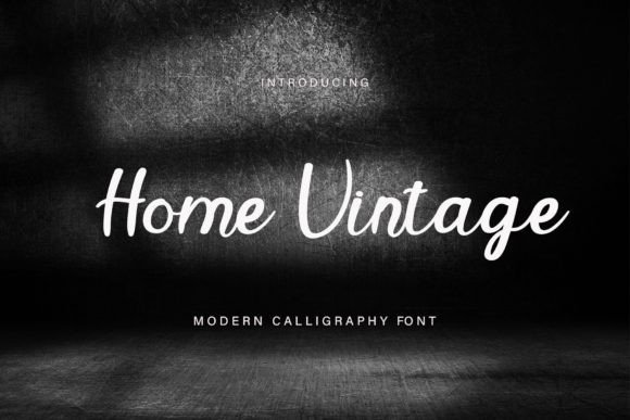 Home Vintage Font Poster 1