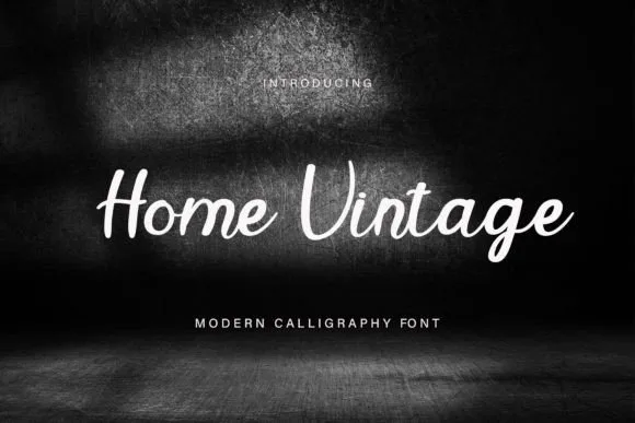 Home Vintage Font Home Vintage Font Poster 1