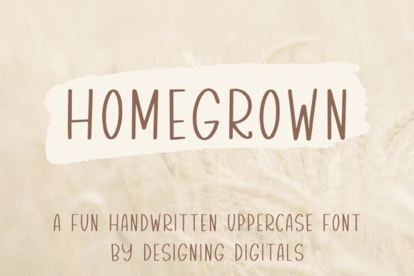 Homegrown Font Poster 1