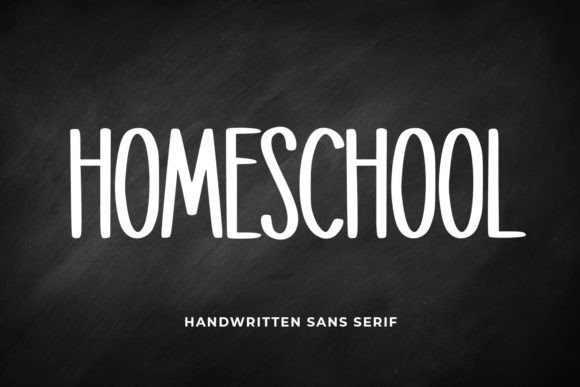 Homeschool Font Poster 1