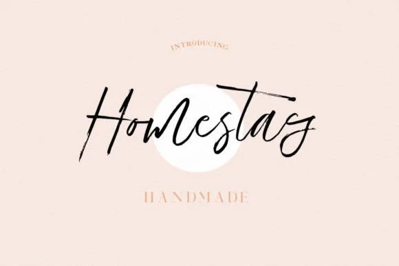 Homestay Font Poster 1