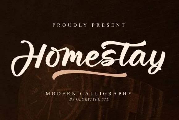 Homestay Font Homestay Font Poster 1
