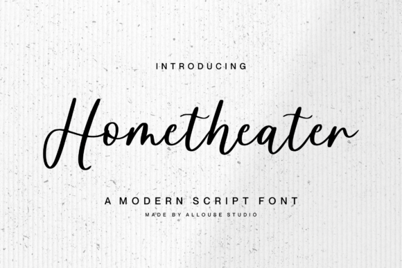 Hometheater Font Poster 1