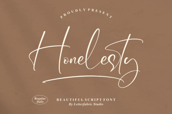 Honelesty Font Poster 1