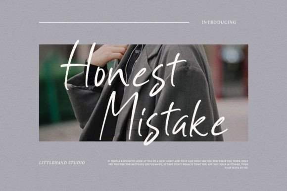 Honest Mistake Font Poster 1