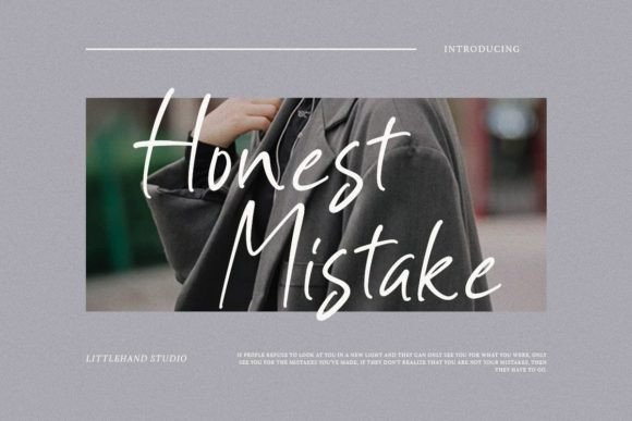 Honest Mistake Font