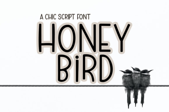 Honey Bird Font Poster 1