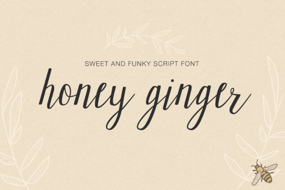 Honey Ginger Font Poster 1