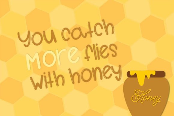 Honey Gloss Font Poster 2