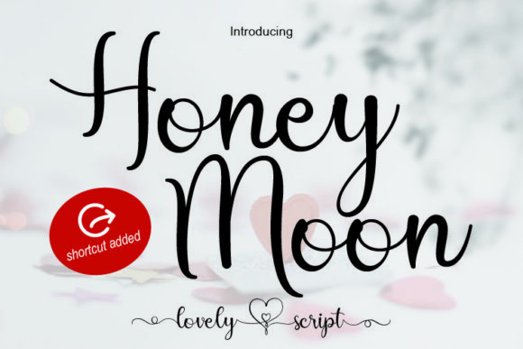 Honey Moon Script Font Poster 1