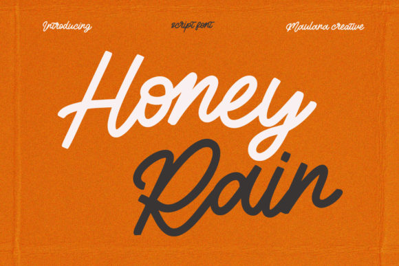 Honey Rain Font Poster 1