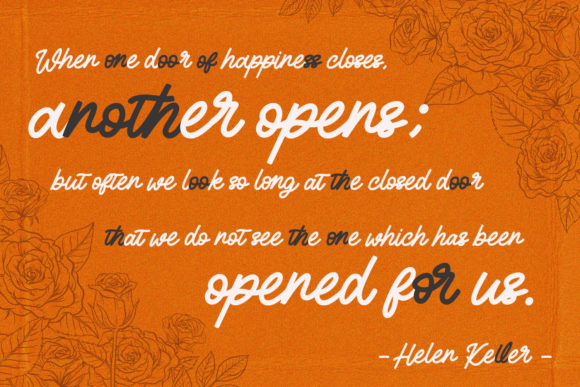 Honey Rain Font Poster 5