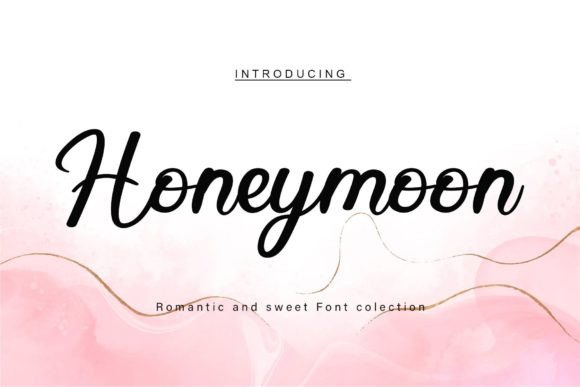 Honeymoon Font Poster 1