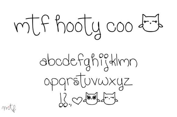 Hooty Coo Font Poster 1