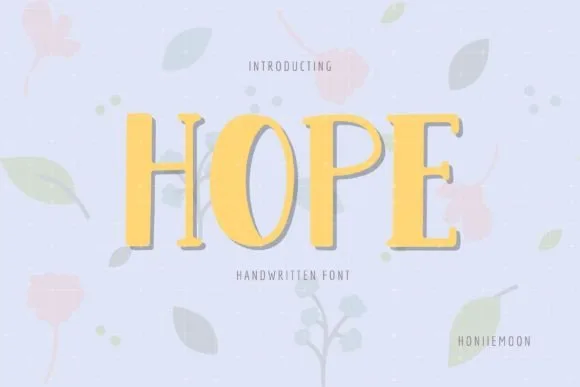 Hope Font Hope Font Poster 1