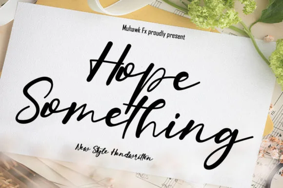 Hope Something Font Hope Something Font Poster 1
