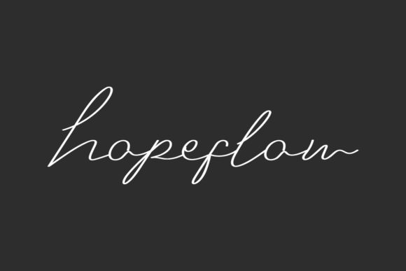 Hopeflow Font Poster 1