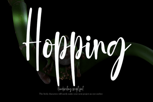 Hopping Font Hopping Font Poster 1