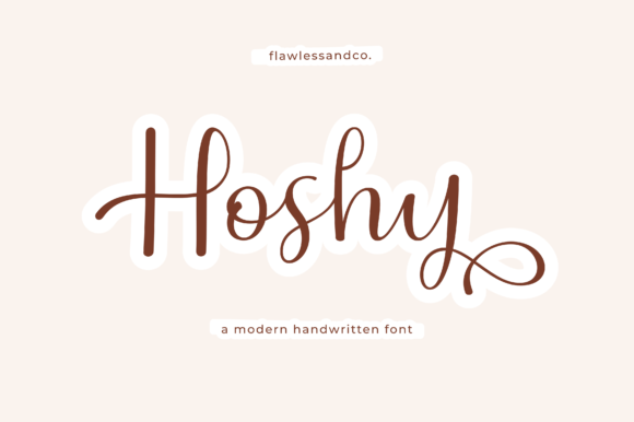 Hoshy Font Poster 1