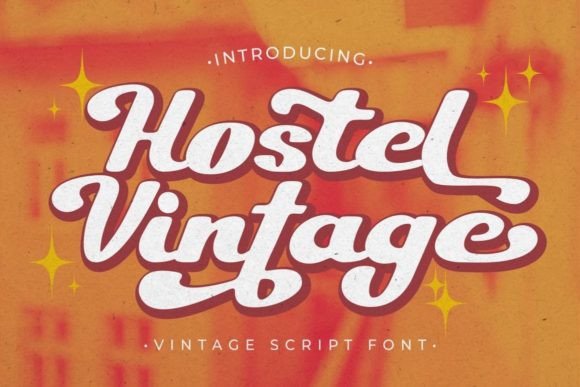 Hostel Vintage Font Poster 1