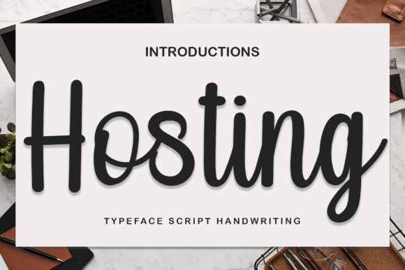 Hosting Font Poster 1