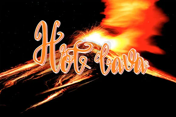 Hot Lava Font Hot Lava Font Poster 1
