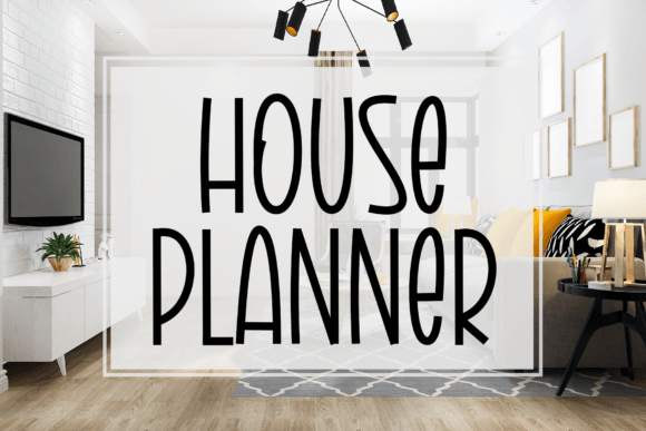 House Planner Font Poster 1