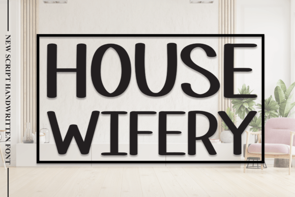 House Wifery Font Poster 1