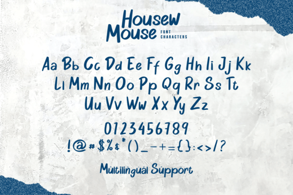 Housew Mouse Font Poster 6