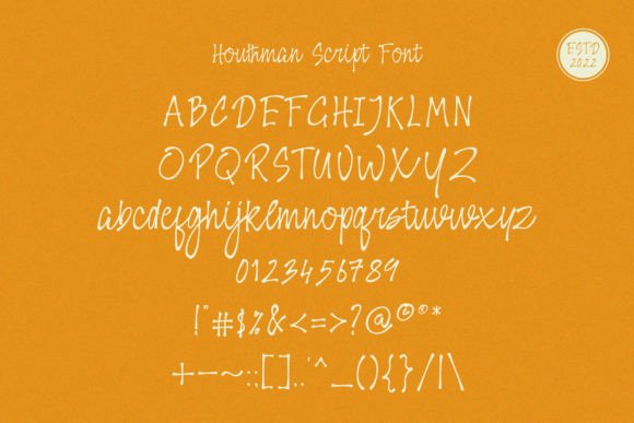 Houthman Font Poster 3